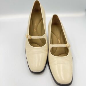 Elegant Cream Mary Jane Shoes